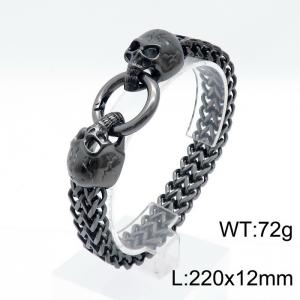 Stainless Skull Bracelet - KB151761-KJX