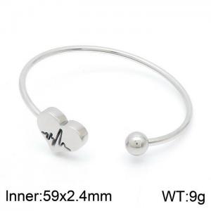 Stainless Steel Bangle - KB151837-YA