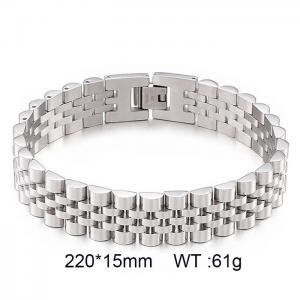 Steel colored classic foreign trade stainless steel adjustable strap type 5-layer bracelet - KB151988-KFC