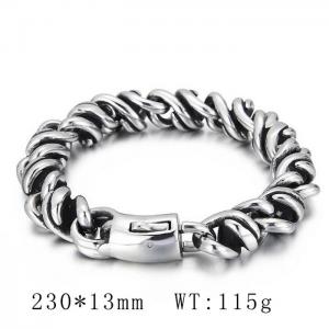 Men's Vintage Twist Rope Bracelet - KB152112-KJX