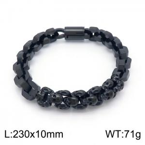 Stainless Skull Bracelet - KB152155-KFC