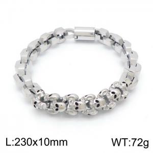 Stainless Skull Bracelet - KB152156-KFC