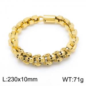 Stainless Skull Bracelet - KB152158-KFC