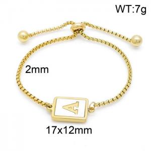 Stainless Steel Gold-plating Bracelet - KB152265-LB