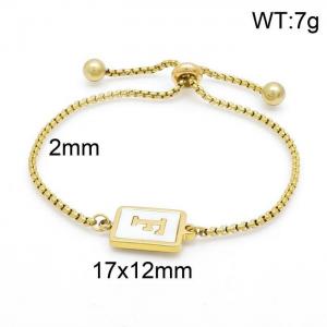 Stainless Steel Gold-plating Bracelet - KB152270-LB