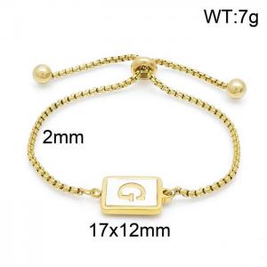 Stainless Steel Gold-plating Bracelet - KB152271-LB