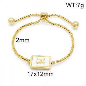 Stainless Steel Gold-plating Bracelet - KB152272-LB