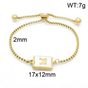Stainless Steel Gold-plating Bracelet - KB152277-LB