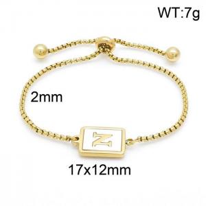 Stainless Steel Gold-plating Bracelet - KB152278-LB
