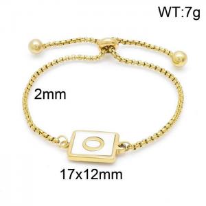 Stainless Steel Gold-plating Bracelet - KB152279-LB