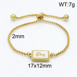 Stainless Steel Gold-plating Bracelet - KB152280-LB