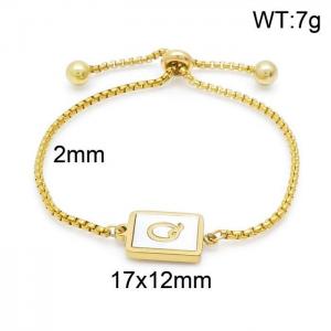 Stainless Steel Gold-plating Bracelet - KB152281-LB