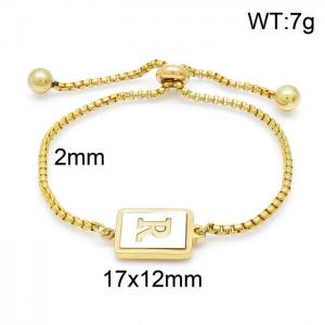Stainless Steel Gold-plating Bracelet - KB152282-LB