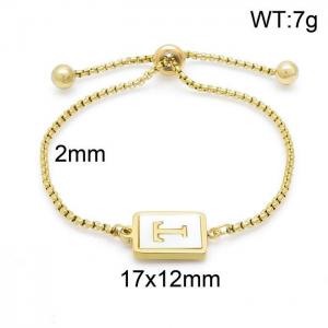 Stainless Steel Gold-plating Bracelet - KB152284-LB
