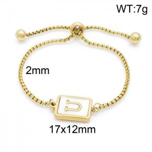 Stainless Steel Gold-plating Bracelet - KB152285-LB