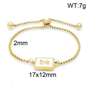 Stainless Steel Gold-plating Bracelet - KB152290-LB