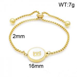 Stainless Steel Gold-plating Bracelet - KB152292-LB