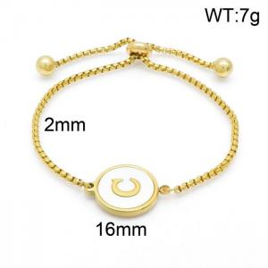 Stainless Steel Gold-plating Bracelet - KB152293-LB