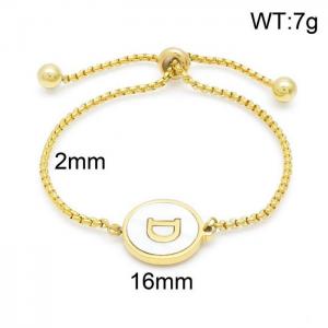 Stainless Steel Gold-plating Bracelet - KB152294-LB