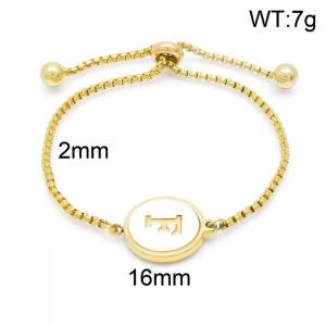 Stainless Steel Gold-plating Bracelet - KB152296-LB