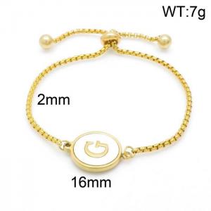 Stainless Steel Gold-plating Bracelet - KB152297-LB