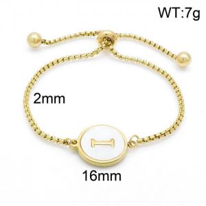 Stainless Steel Gold-plating Bracelet - KB152299-LB