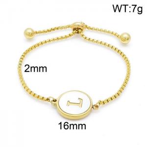 Stainless Steel Gold-plating Bracelet - KB152302-LB