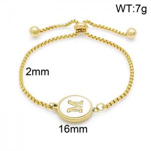 Stainless Steel Gold-plating Bracelet - KB152303-LB