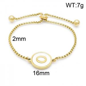 Stainless Steel Gold-plating Bracelet - KB152305-LB