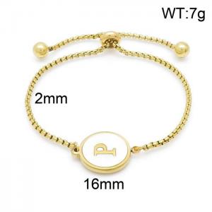 Stainless Steel Gold-plating Bracelet - KB152306-LB