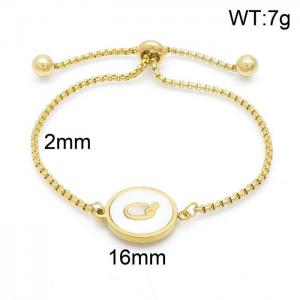 Stainless Steel Gold-plating Bracelet - KB152307-LB