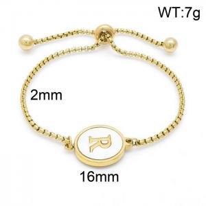 Stainless Steel Gold-plating Bracelet - KB152308-LB