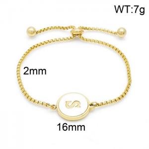 Stainless Steel Gold-plating Bracelet - KB152309-LB