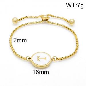 Stainless Steel Gold-plating Bracelet - KB152310-LB