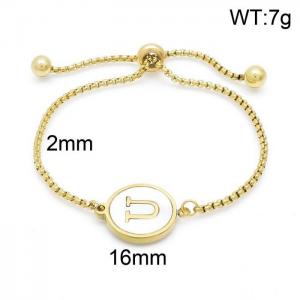 Stainless Steel Gold-plating Bracelet - KB152311-LB