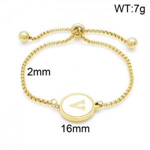 Stainless Steel Gold-plating Bracelet - KB152312-LB