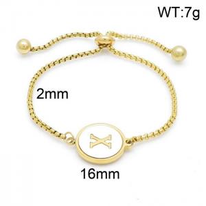 Stainless Steel Gold-plating Bracelet - KB152314-LB