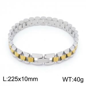 Stainless Steel Gold-plating Bracelet - KB152422-KFC