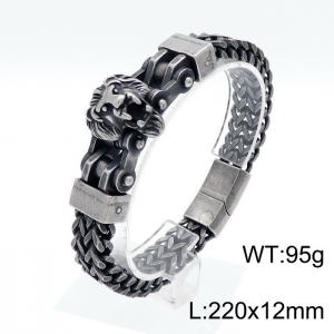 Stainless Steel Bracelet(Men) - KB152424-KFC