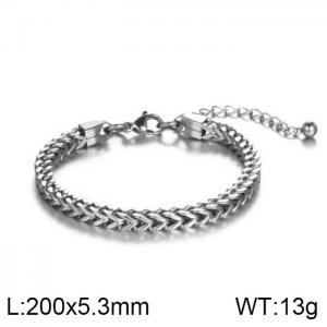 Stainless Steel Bracelet(Men) - KB152456-WGSJ