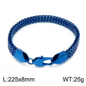 Stainless Steel Blue-plating Bracelet - KB152586-KFC