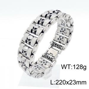 Stainless Skull Bracelet - KB152649-KJX