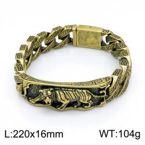 Stainless Steel Gold-plating Bracelet - KB152706-KJX