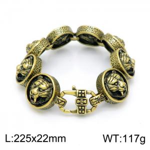 Stainless Steel Gold-plating Bracelet - KB152707-KJX