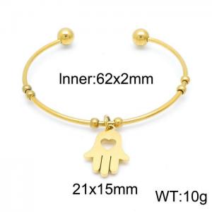 Stainless Steel Gold-plating Bangle - KB152709-Z