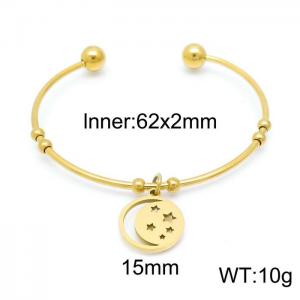 Stainless Steel Gold-plating Bangle - KB152711-Z