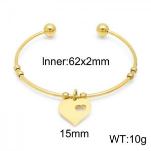 Stainless Steel Gold-plating Bangle - KB152713-Z