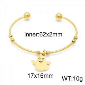 Stainless Steel Gold-plating Bangle - KB152725-Z