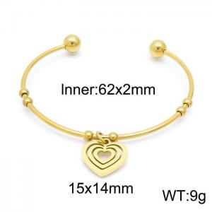 Stainless Steel Gold-plating Bangle - KB152727-Z