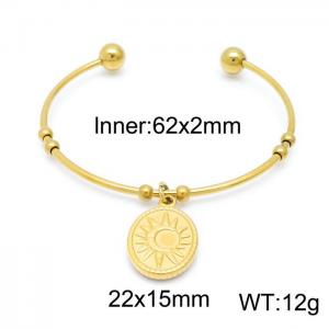 Stainless Steel Gold-plating Bangle - KB152731-Z